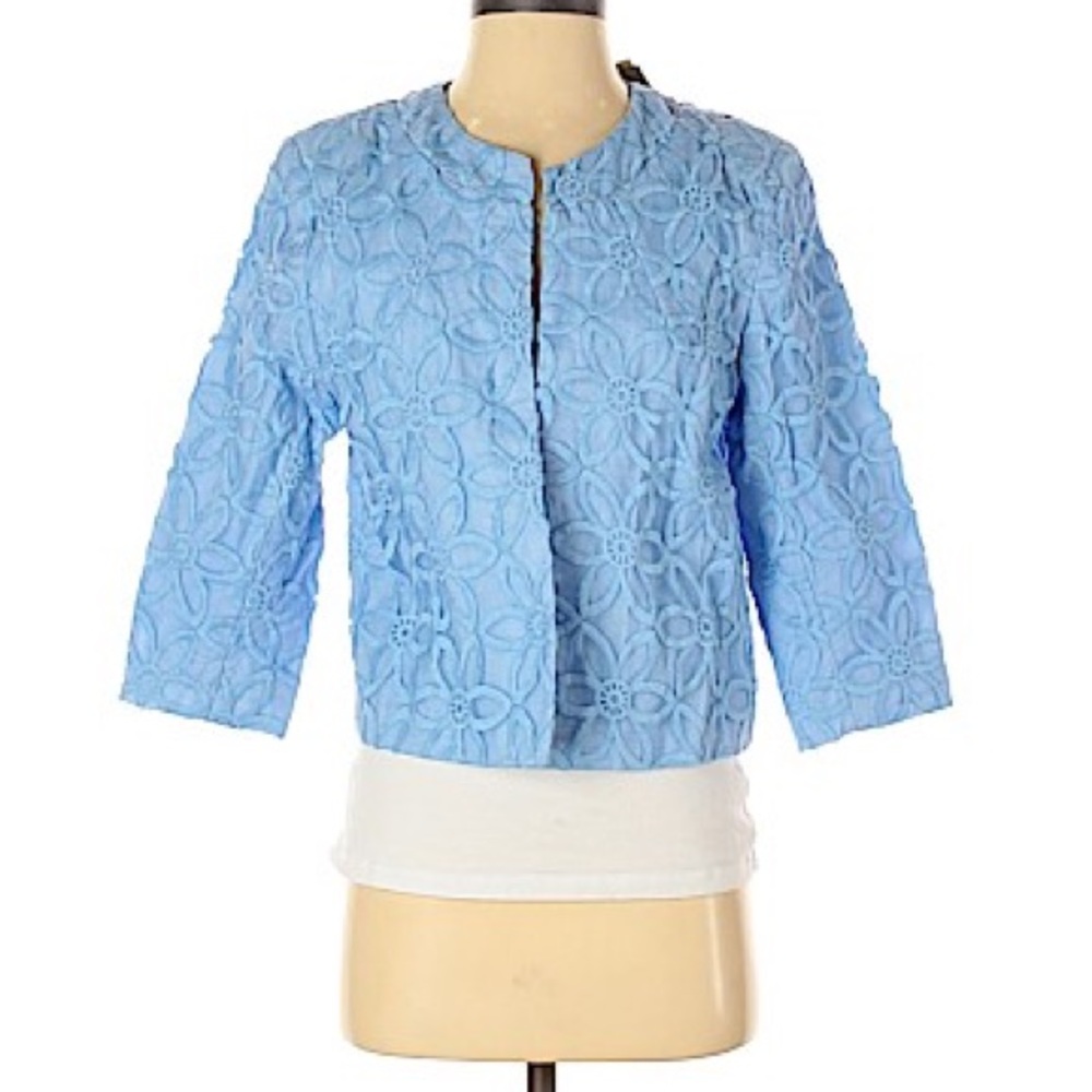 ASOS floral lace jacket blue brand new with tags